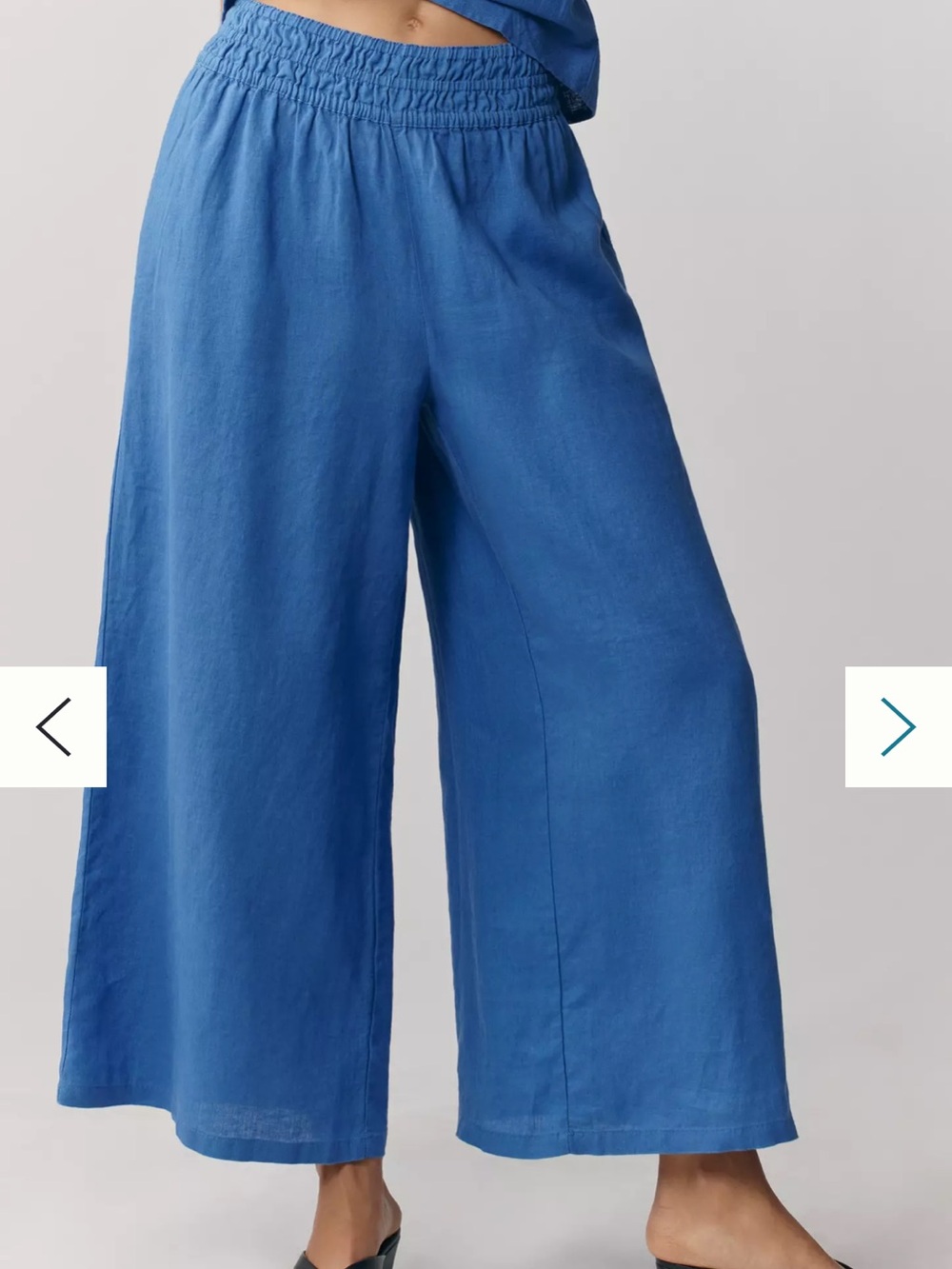 Worn once! Anthropologie Somerset Wide Leg 100% Linen Pants Sz S Tall